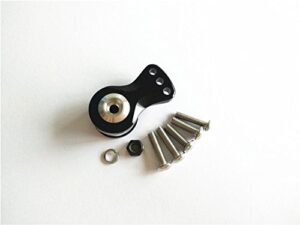 EPTNNASAO Aluminum Servo Saver 18mm for RC Car Aluminum vs Plastic Parts 25T Output Gear Adjustable Hi Torque Servo Arm Black