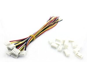 YXQ JST XH 3S Connector Charger 11.1V 4 Pin RC Lipo Battery Balance Extension Lead Wire Cable Plug Adapter for RC Truck Tug of War 150mm Pack of 12