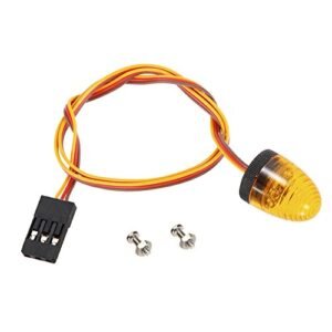 LAFEINA Ultra Bright LED Rotating Flashing Police Lamp 5 Modes for Short Course RC Truck 1 8 1 10 Rock Crawler CC01 D90 SCX10 4WD Orange