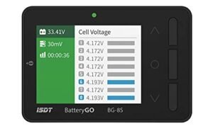 Autometer RC 300 Battery Tester ISDT BG 8S Smart Digital Battery Checker with LCD Display for Life Li ion NiMH Nicd LiPo Voltage