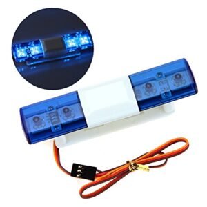 LAFEINA Multi Function LED Police Flash Light Lamp Compatible with HSP Nitro RC Car 1 10 1 8 Scale Models