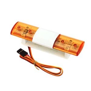 LAFEINA Multi Function LED Police Flash Light Lamp Compatible with Late Model RC Car 1/10 1/8 Scale
