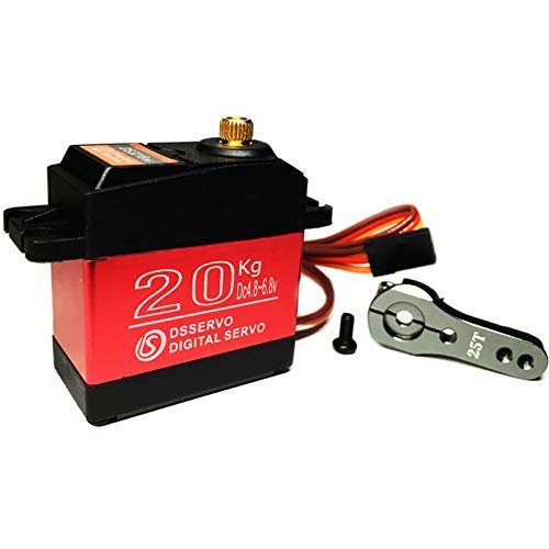 ANNIMOS 20KG High Torque Digital RC Servo for RC Plane Thrust Angle Control Waterproof Full Metal Gear