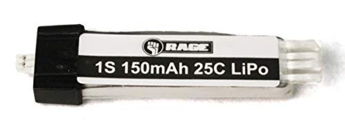 Rage RC A1124 150Mah 1S 3.7V 25C Lipo Battery for Vintage Bigfoot RC Truck Ultra Micro Connector