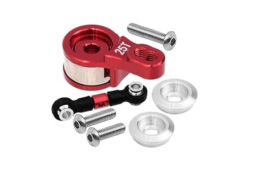 Ford Paint Code RC DSO Aluminum Servo Saver and Steering Link Set for 1/10 Traxxas Ford GT 4 Tec 2.0 and 3.0 Models 6Pc Red