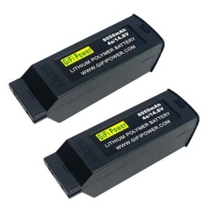 MaximalPower Gifi Power 8050mAh 14.8V 4S High Power LiPo Flight Battery for Yuneec Typhoon H Drone [NOT Compatible with YUNEEC Typhoon H Plus] (2X 8050mAh 4S LiPo Battery-H)