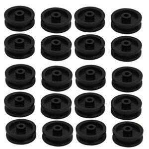 uxcell 20pcs 13mm Dia Plastic Belt Pulley Black for Black Horse RC Model Airplanes DIY