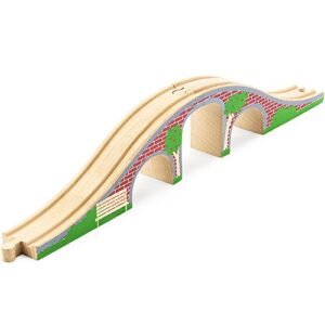 Conductor Carl Wood RC Track Parts Expansion Pack Brick Bridge Compatible with Most Train Tracks 1 Count Pack of 2