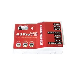 HOBBYEAGLE A3 Pro V2 6 Axis Flight Control Gyroscope Balancing Airplane Gyro Stabilizer for Wing Tote RC Airplane Fixed Wing