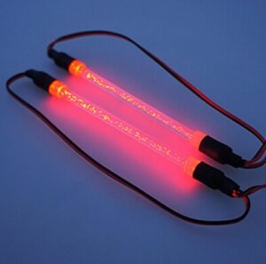 MOHERO RC 1/10 Truck Body LED Light Strip Tube for Drifting Cars and Trucks Red