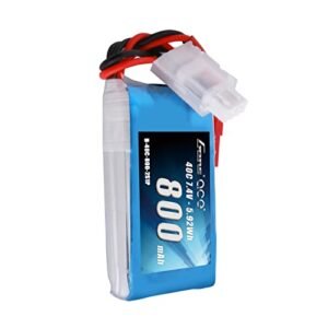Gens ace 800mAh 2S 7.4V 40C LiPo Battery Pack with JST SYP Plug for E Razor 250 RC Helicopter and 800mm Warbird