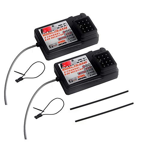 Flysky FS GR3E 2Pcs Long Range 2.4G 3CH Receiver for Hydroplane RC Boat Compatible with FS GT2 FS GT2B FS GT3B FS GT3C FZ IT4S