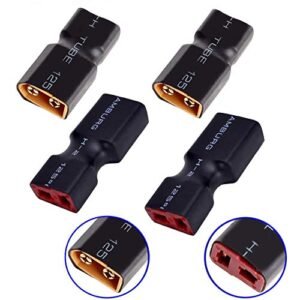 ShareGoo 4PCS XT60 Male to T Plug Female Connector Adapter for RC Car Boat Drone Batteries Available at RC Willey Fairfield CA