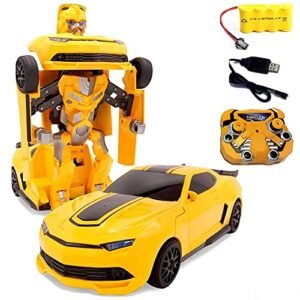 Transformers Bumblebee RC Car Target SuperPower Remote Control Toy with One Button Transformation Classic Disguise Action Figure