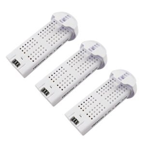 Fytoo 3pcs3.7V 400mah Lithium Battery for SYMA X22 X22W Four-axis Aircraft RC Quadcopter Drone Battery Spare Part White