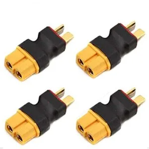 Share Goo 4PCS XT60 Female to Male T Plug Connector Adapter for RC Car Boat Drone LiPo NiMH Battery ESC Connector Adapters Perfect for Printable RC Boat Plans