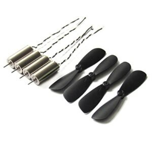 Hobbypower 716 Coreless Brushed Motor Set 55000RPM 7x16mm with 45mm Propeller CW CCW Ideal for RC Motor Test Stand