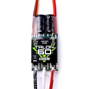 Castle Creations Talon 60 60 Amp 6S MAX Heavy Duty BEC Speed Controller for Turbine Powered RC Aircraft