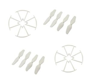 Fytoo Accessories 8PCS Protector + 8PCS Propeller for SYMA X20 X20W RC Helicopter Blade Protector Spare Parts