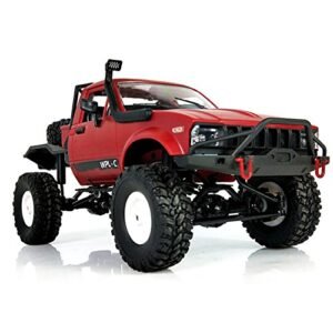 YIKESHU WPL C14 1 16 Scale RC Truck with RC Trailer Lights 2.4G 2CH 4WD Off Road Remote Control Crawler