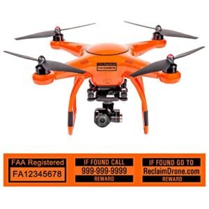 Custom FAA Registration Labels for RC Airplanes Laminated Durable 2 Sizes 4 Colors