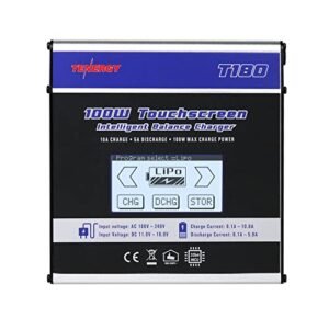 Tenergy T180 100W Balance Charger Discharger with RC Battery Connectors Guide for NiMH NiCd LiPo LiFe Packs
