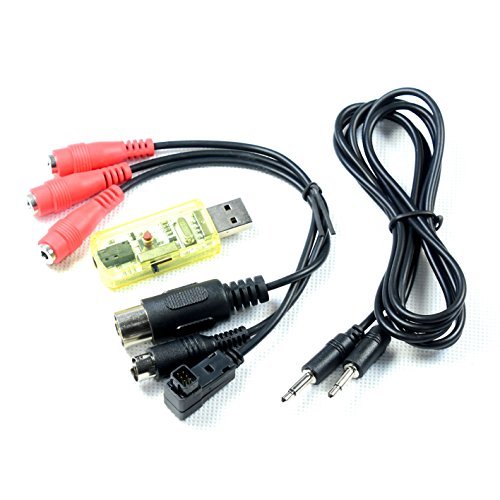 ECHOBBY 30 in 1 RC Trainer Simulator Cable and Dongle Compatible with JR Futaba WFLY E Sky Flysky RadioLink KDS Transmitters