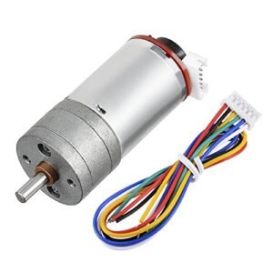 uxcell DC 12V 463RPM Gear Motor with Encoder for RC Engine Fuel Robot RC Model DIY Projects