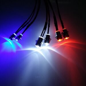 ShareGoo 6Leds LED Light Headlights Taillight Kit for HSP RC Truck 1/10 Scale Models