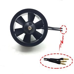 JFtech 30mm Duct Fan with 7000KV Brushless Motor for Honda Jet RC Model 3S Lipo Version
