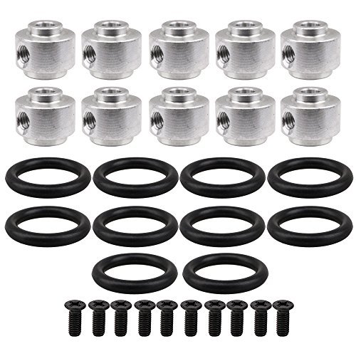 szzijia 10 Pcs 3mm Hole Metal Brushless Propeller Prop Saver Adapter With RC Shock O Rings