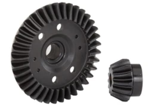 Traxxas RC Differential Oil Weight Optimized Ring Gear and Pinion Gear Set Machined Spiral Cut Rear