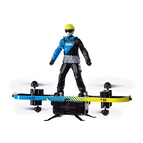 Air Hogs 2 in 1 Extreme Air Board RC Stunt Board and Paraglider Toy for Kids Ages 8 and Up