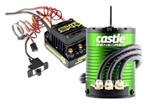 Castle Creations Sidewinder 4 Sensorless ESC and 1410 3800KV Brushless Motor Upgrade Kit for 1 10 RC Construction Vehicles SCT Edition