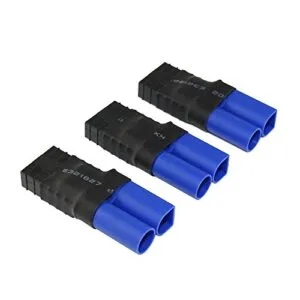 OliYin 3pcs TR Female to EC5 Male Adapter for RC Lipo Batteries for Dummies