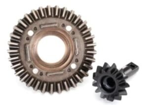 Traxxas 8578 Front Differential Ring and Pinion Gears Silver for RC Truck Rims and Tires