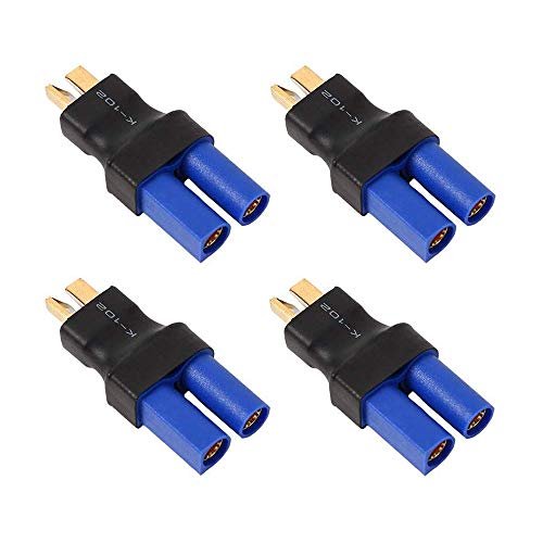 Youme Deans T Male to EC5 Female Plugs Conversion Adapter 4pcs Lot for RC 1600 Battery FPV DIY Models