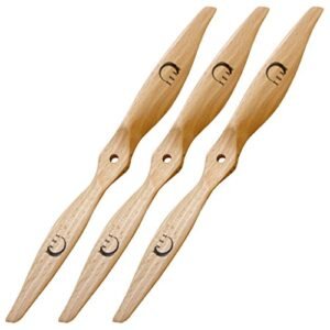 XOAR PJN 12x6 Wooden Propeller for Antique RC Planes Pack of 3 Tractor Propellers