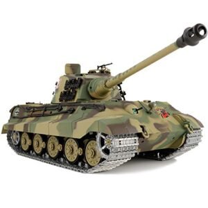 German Panther RC Tank 1 16 Scale Modified Edition with 2 4GHz Remote Control 360 Degree Rotating Turret Steel Gear Gearbox and 3800mAh Battery