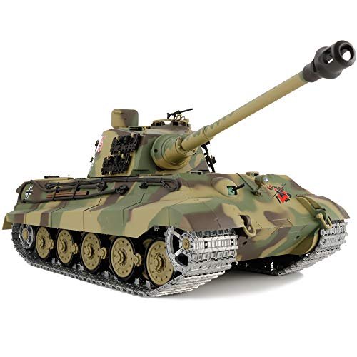 German Panther RC Tank 1 16 Scale Modified Edition with 2 4GHz Remote Control 360 Degree Rotating Turret Steel Gear Gearbox and 3800mAh Battery