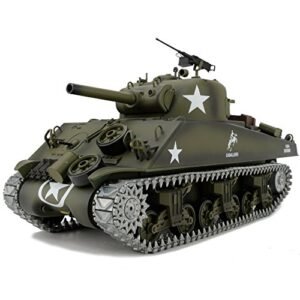 TK7 0 Edition 1 16 Scale 2 4ghz Radio Control RC Tank US M4A3 Sherman Model with 360 Degree Rotating Turret Steel Gear Gearbox and 3800mah Battery