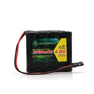 QBLPOWER 4.8v 2000mAh NiMH RC Receiver RX Battery with Hitec Connector for RC Cars and Airplanes(1 Pack)