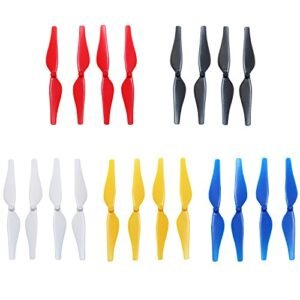 Anbee 5 Colors Propellers Blades for Tello and Tello EDU Drone Pack of 5 Set Red White Blue Black Yellow
