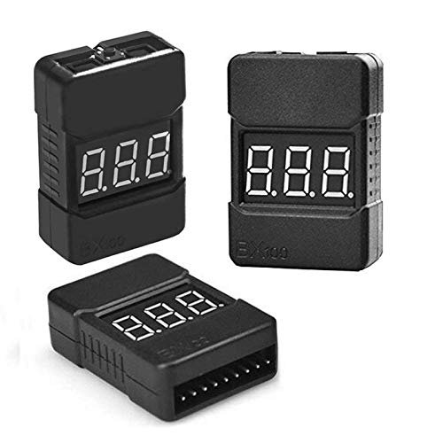 KTM RC 390 Low Oil Pressure Alert LiPo Battery Checker 1 8S Tester Monitor with Buzzer Alarm and LED Indicator 3 Pack