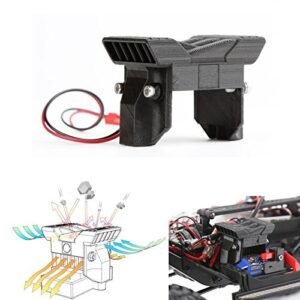 RCLions ESC Cooling Fan Heat Radiator for TRX4 1 10 Scale RC Figures Crawler Car