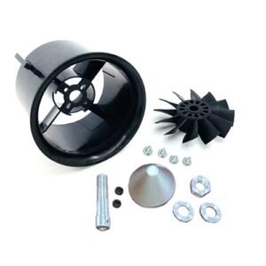JFtech RC 70mm Duct Fan Unit 12 Blade Propeller Kit Set for B52 RC Jet Airplane