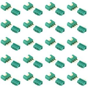 OliYin 20 Pairs MPX Multiplex Connectors 6 Pin MPX Plug Male and Female for Proline RC Beadlock Wheels ESC Motor