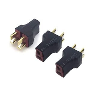 JFtech RC No Wire T Plug 1 Female to 2 Male Parallel Connector Adapter for Quadcopter Multirotor Car