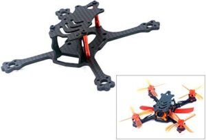 Usmile ALFA-Genie110 110mm 2.4 inch FPV Frame Stretch X Micro Carbon Fiber Quadcopter Frame Kit Mini Quad FPV Racing Drone with 2.5mm Arm Support for Runcam Micro Swift, Micro Sparrow FPV Camera