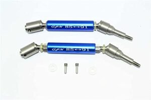 GPM Stainless Steel 304 and Aluminum Front CVD Drive Shaft 1Pr Set Blue for Traxxas XO 01 Supercar Upgrade Parts at the Best Online RC Parts Store